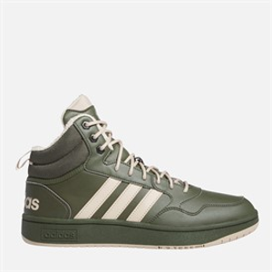 adidas Heren Hoops 3.0 Mid Fur Voering Sneakers Night Cargo/Clay Brown/Core Black