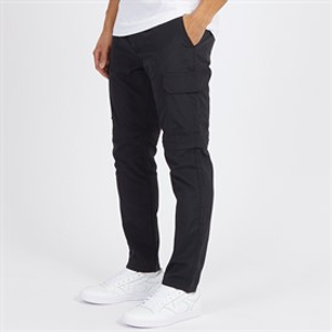 Brave Soul Heren Taslan Zip Cargo Cargobroek Zwart