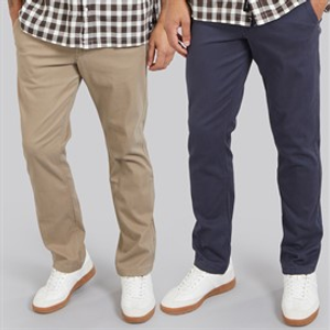 JACK & JONES Heren Bolton Dean AKM Set van 2 Chinos Beige/Navy Blazer