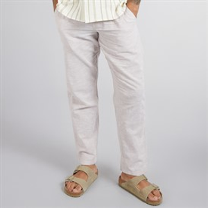 JACK & JONES Herren Kane Paros Leinenmischung Hose Steingut