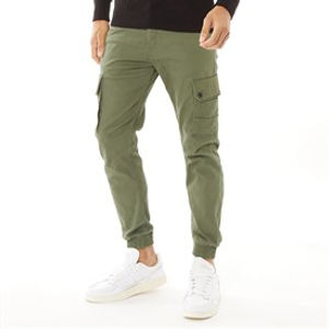 JACK & JONES Herren Paul Warner AKM 111 Cargohose Oliv Nacht