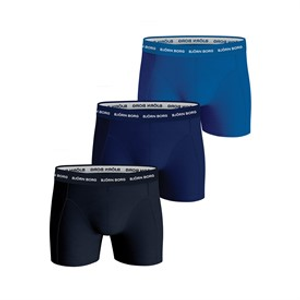 BJORN BORG Heren Drie Pack Boxers Blauw/Blauw/Marine Blauw