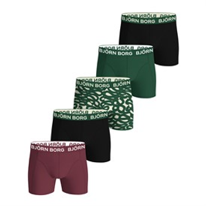 BJORN BORG Heren Set van 5 Katoen Stretch Boxers Multipack 6