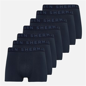 Ben Sherman Heren Arley Set van 7 Boxer Slips Navy