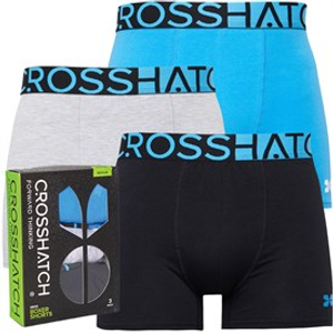Crosshatch Heren Dumas Boxershorts Zwart