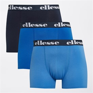 Ellesse Heren Drie Pak Boxer Trunks Marineblauw / Blauw