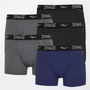 Everlast Herren Fünfer Pack Boxershorts Schwarz/Grau/Blau