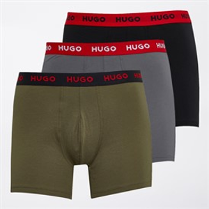 HUGO Heren Drie Pack Boxers Multi
