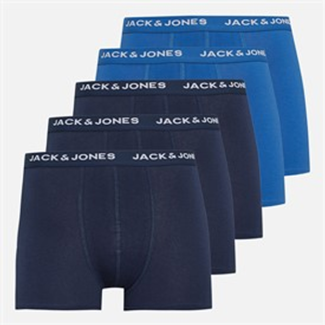 JACK & JONES Jongens vijf pack boxer slips navy/kobalt X3 Navy/X2 Colbalt