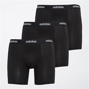 adidas Herren Baumwolle Stretch Drei Pack Boxer Slips Schwarz/Schwarz/Schwarz