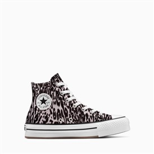 Converse Junior Chuck Taylor All Star Hi Eva Lift Platform Trainers Frozen Thistle/White/Black