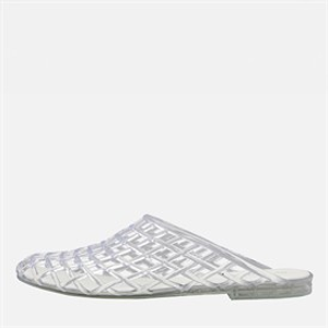 KRUSH Womens Jelly Mule Sandals Clear