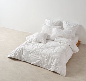 Claudia Quilt Cover Set Range White