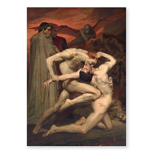 Affiche William Bouguereau - Dante et Virgile, 1850