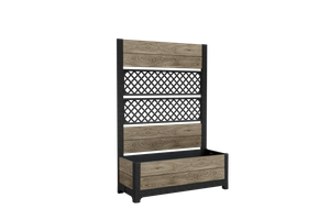 Tulip Screen Planter - Ashwood Brown