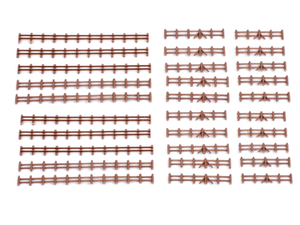 Kestrel Designs Brown Farm Rail Fencing 86mm x10 Lengths GMKD44 N Gauge