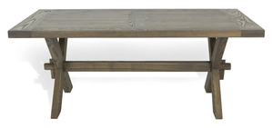 KEENS Kustom - Ancona Dining Table with Pattern Filling Top 180x90 6cm Plate