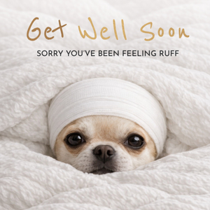 Moonpig Sorry You've Been Feeling Ruff Dog Get Well Soon Card