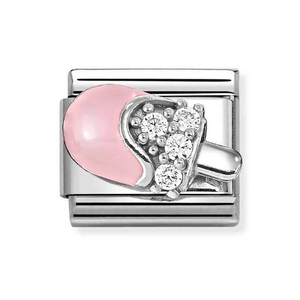 Classic Silver Pink Ice Cream Charm