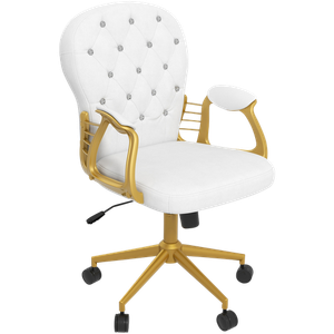 Vinsetto Office Chair Basic Tilt Fixed Armrest Cream 120000 g 921-169V72CW 595 x 605 x 1,050 mm