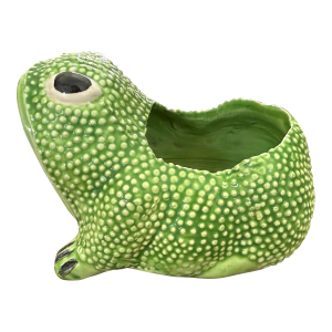 Vintage Jean Rogers Signed Hobnail Frog