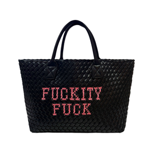Fuckity Fuck Embroidered Handbag (one size)