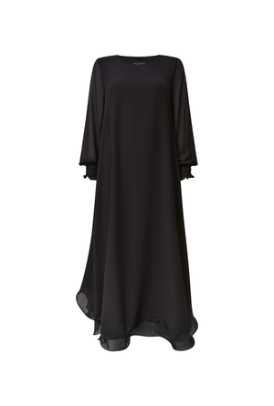 Maxi Wave Hem Dress Black (M)