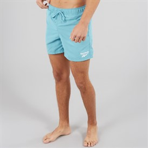 Reebok Mens Yale Swim Shorts Warped Blue