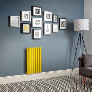 Milano Aruba Electric - Dandelion Yellow Horizontal Designer Radiator - 635mm x 413mm - No Thermostat