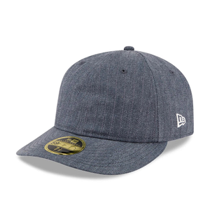 New Era Herringbone Navy Retro Crown 59FIFTY Fitted Cap