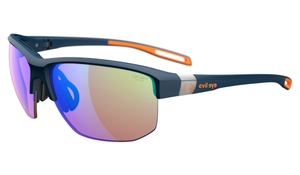 Evil Eye Elate.T L Sunglasses - Dark Blue Matte, Evil Eye LST VARiO Blue-Green Mirror
