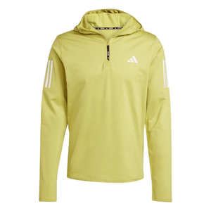 Adidas Mens Own The Run Winterized Hooded Half-Zip - Green