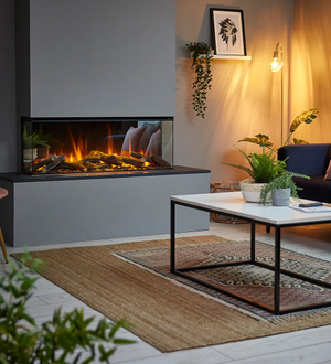 British Fires New Forest 1200 Hole in the Wall Electric Fire