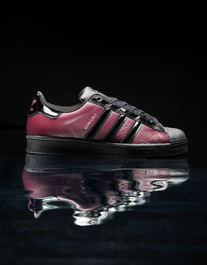 adidas x Marcos Montoya Superstar ADV Skate Shoes - Red Night/Core Black/Red Night