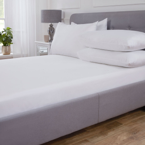 Cool Comfort White Cotton Lyocell Fitted Sheet
