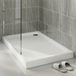 Delphi AquaBoost White Rectangular Riser Shower Tray 1000mm x 700mm