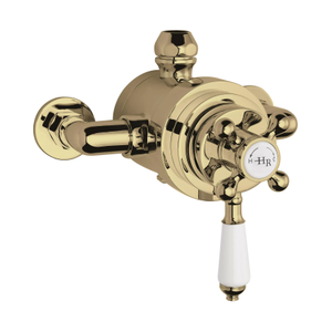 Hudson Reed Topaz Exposed Shower Valve Dual Handle - Brushed Brass