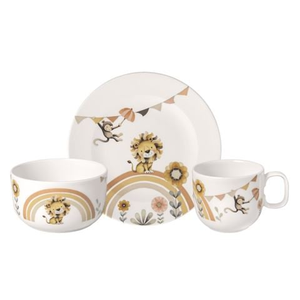 V&B - Boho Kids Roar Like A Lion Children’s Crockery Set 3pce
