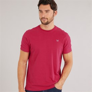 Crew Clothing Mens Round Neck T-Shirt Cherries Jubilee