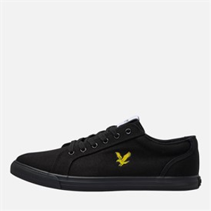 Lyle And Scott Vintage Mens Halket Trainers Black Mono