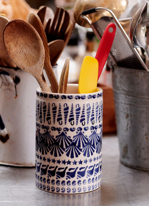 Blue Shells Medium Vase