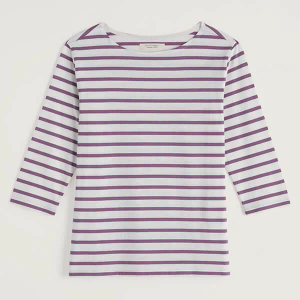 Seasalt Sailor Top Breton Verbena Size 18