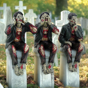 See No, Hear No, Speak No Evil Zombies Figurine