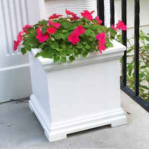 12"L x 12"H x 12"W Charleston PVC Planter Box