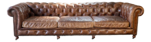 Restoration Hardware Distressed Leather Kensington 10ft Luxe Sofa