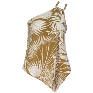 Paved With Gold Tropical Print Top (M)