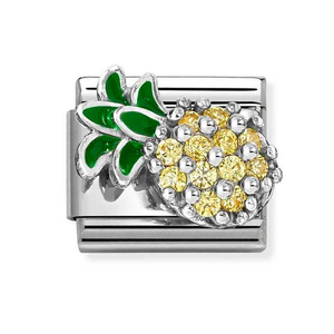 Classic Silver Pineapple Charm