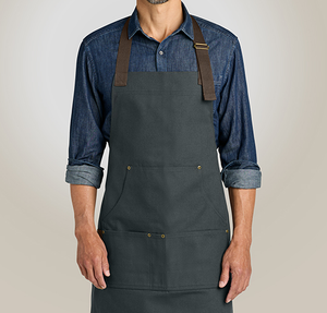 Port Authority Signature Workwear Full Length Multi Pocket Apron - Printed - Charcoal