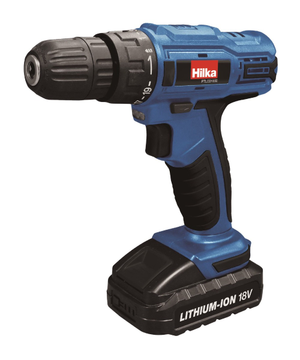 Hilka 18V Li-ion Cordless Drill/Driver With 2 x Batteries, Charger & Carry Case | PTLCD1802