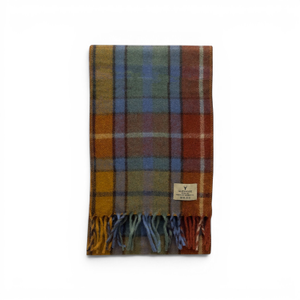 100% Recycled Lambswool Scarf - Antique Buchanan (one size)